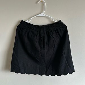 J Crew Elastic Waistband Scalloped Skirt w/ Pockets!